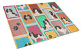Lots of Tricolor Cavalier Spaniel Glass Cutting Board